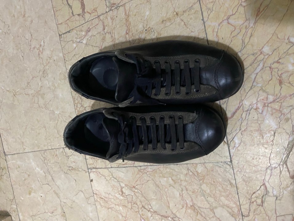 Siyah Erkek Günlük gerçek deri ayakkabı - Görsel 2