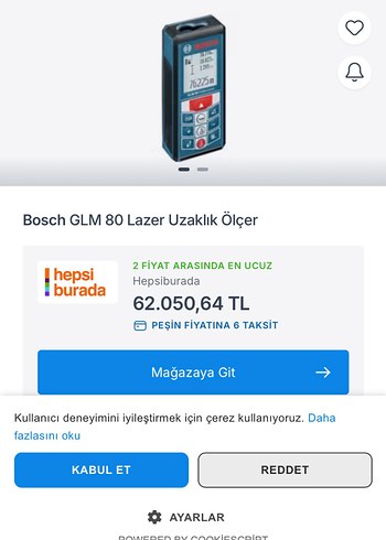 Bosch GLM 80 Profesyonel Lazer Ölçüm Cihazı - Görsel 2
