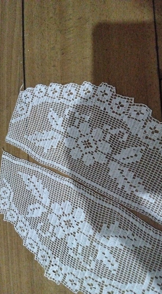 El Yapımı Beyaz Dantel Parça - Görsel 5