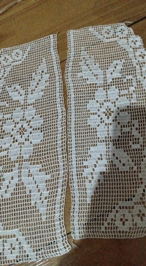 El Yapımı Beyaz Dantel Parça - Görsel 2