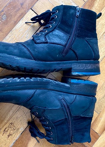 Siyah Bağcıklı Erkek Biker Bot - Görsel 3