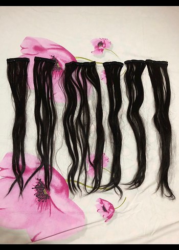 Gerçek Çıtçıtlı Saç 60 cm - Görsel 3