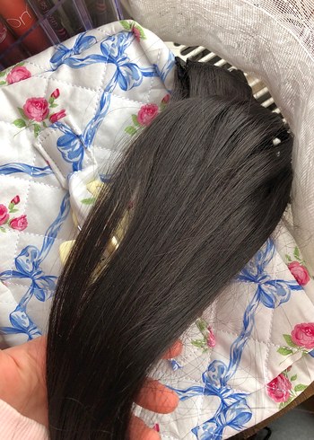 Gerçek Çıtçıtlı Saç 60 cm - Görsel 2