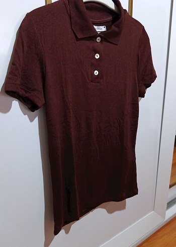 kahverengi Polo yaka T-shirt - Görsel 2