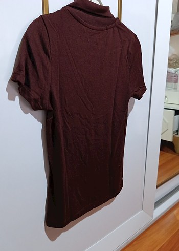 kahverengi Polo yaka T-shirt - Görsel 4