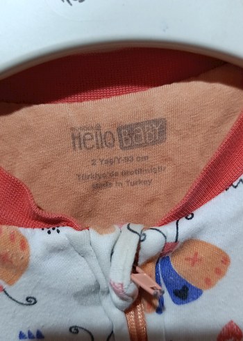 Pastel Renkli Kelebek Desenli Kız Bebek Tulum - Görsel 7