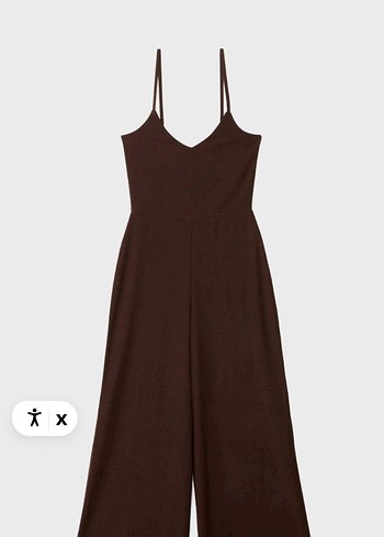 V Yaka dökümlü Uzun Kadın Tulum - Görsel 10