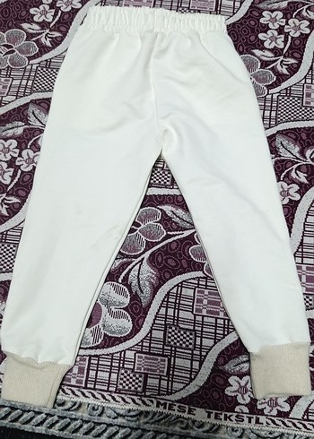 kırık beyaz Baskılı Beyaz Erkek Çocuk Eşofman Altı - Görsel 2