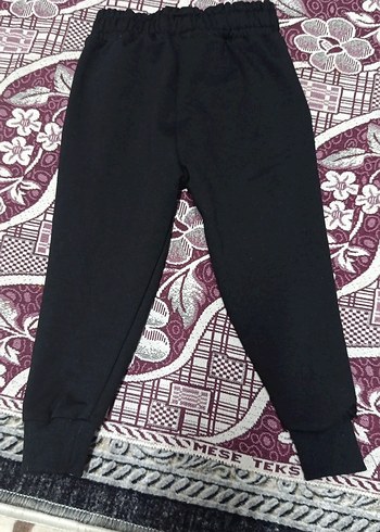 Erkek Siyah Baskılı Streetwear Eşofman Altı - Görsel 2