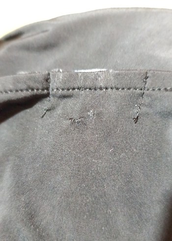 Siyah Mini crop sırt dekolteli Kadın Bluz - Görsel 6