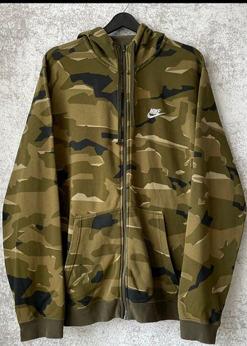 Nike Erkek Kamuflaj Kapüşonlu Hırka - Görsel 4