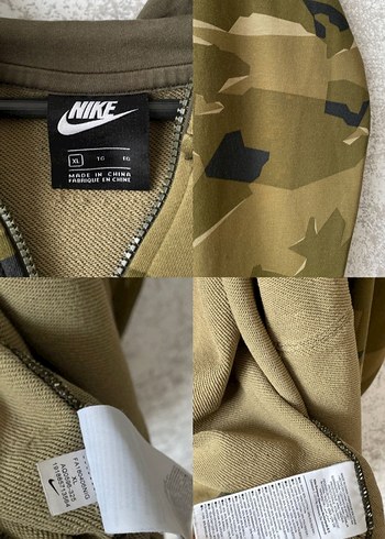 Nike Erkek Kamuflaj Kapüşonlu Hırka - Görsel 5