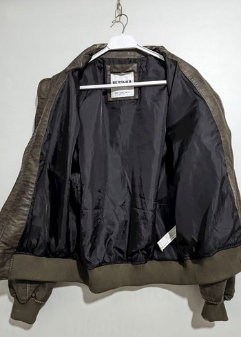 Bershka Faux Leather Vintage Ceket - Görsel 7