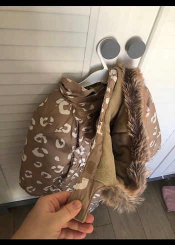 Kahverengi Leopar Desenli Bebek Tulumu - Görsel 5