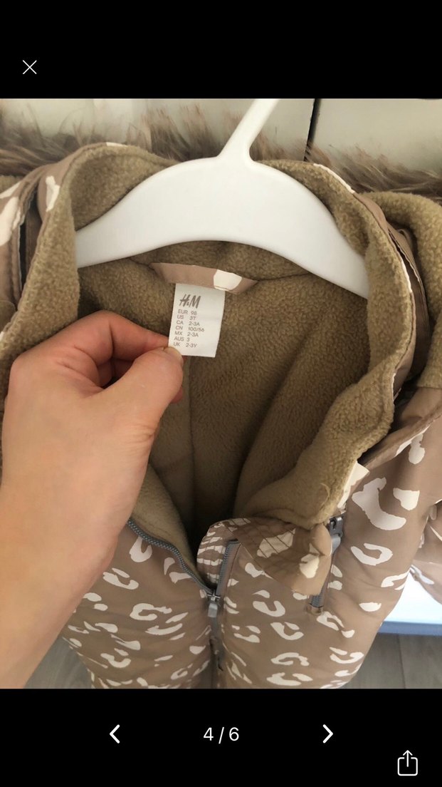 Kahverengi Leopar Desenli Bebek Tulumu - Görsel 4