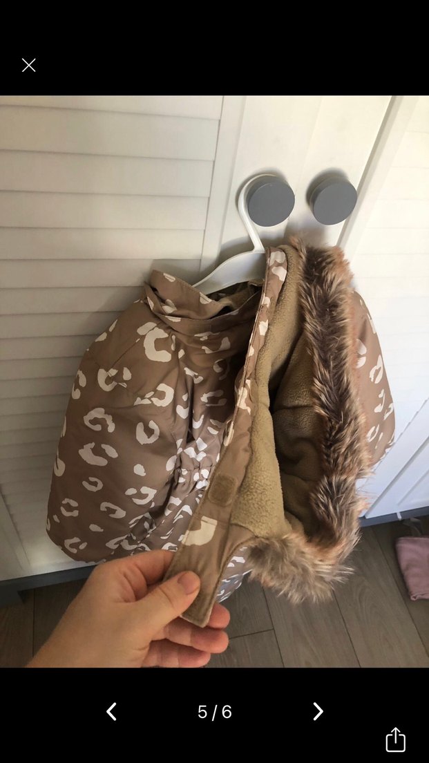 Kahverengi Leopar Desenli Bebek Tulumu - Görsel 5