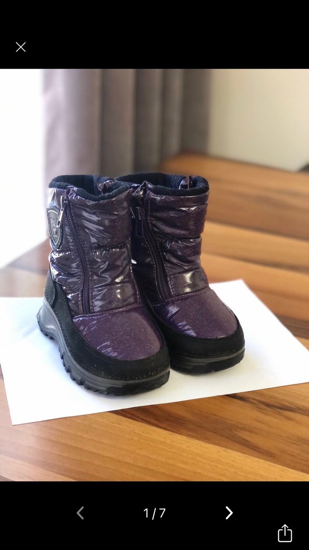 Kız Çocuk Mor Lastik Bot - Görsel 2