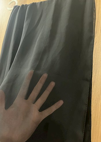 Siyah Dökümlü Uzun Kadın şal - Görsel 3