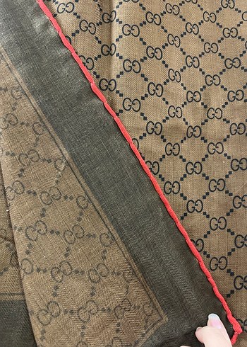 Kahverengi gucci  Şal - Görsel 3