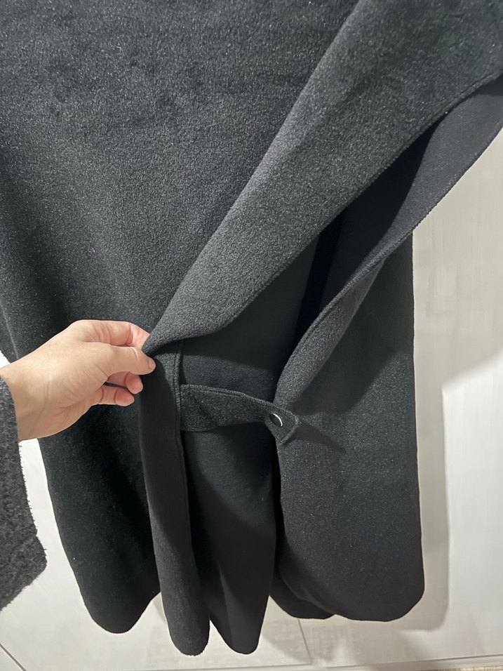 Düğmeli Siyah Kısa Kadın Yelek - Görsel 4