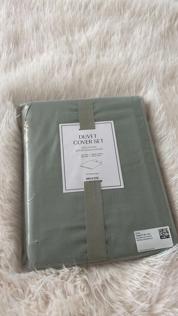 HM HOME ÇİFT KİŞİLİK Gri Düz Nevresim Takımı - Görsel 4