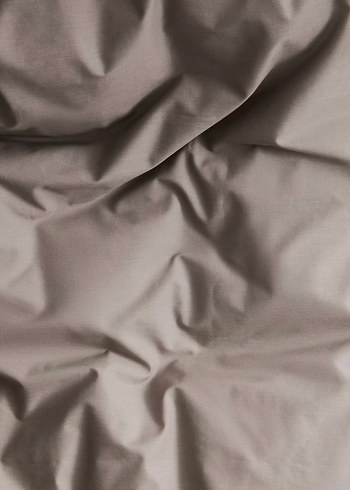 H&M HOME ÇİFT KİŞİLİK Bej Gri Düz Nevresim Takımı - Görsel 3