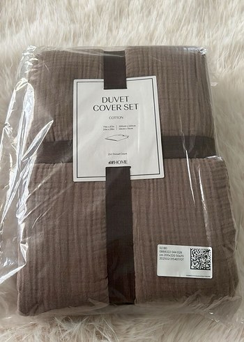 H&M ÇİFT KİŞİLİK/BATTAL BOY MUSLİN NEVRESİM TAKIMI - Görsel 5