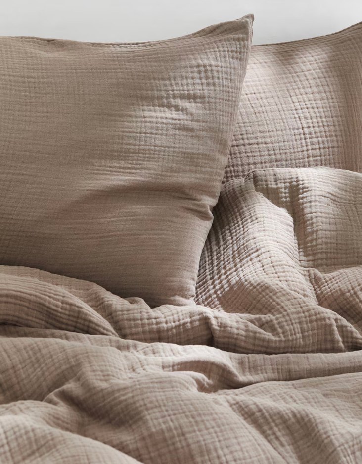 H&M ÇİFT KİŞİLİK/BATTAL BOY MUSLİN NEVRESİM TAKIMI - Görsel 2