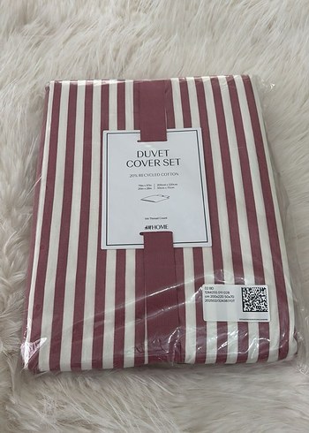 H&M PAMUKLU ÇİFT KİŞİLİK/BATTAL BOY NEVRESİM TAKIMI - Görsel 4