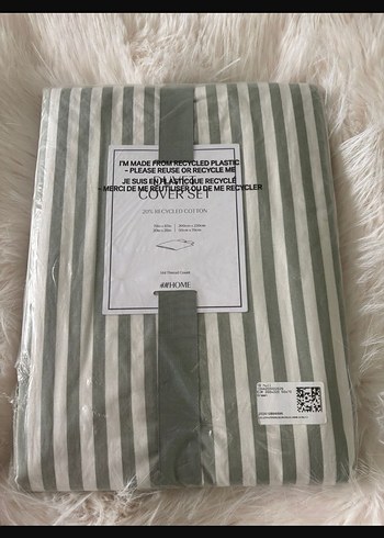 H&M PAMUKLU ÇİFT KİŞİLİK/BATTAL BOY NEVRESİM TAKIMI - Görsel 6