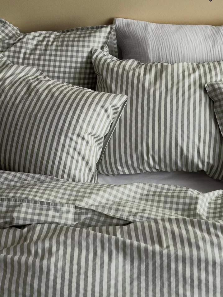 H&M PAMUKLU ÇİFT KİŞİLİK/BATTAL BOY NEVRESİM TAKIMI - Görsel 2