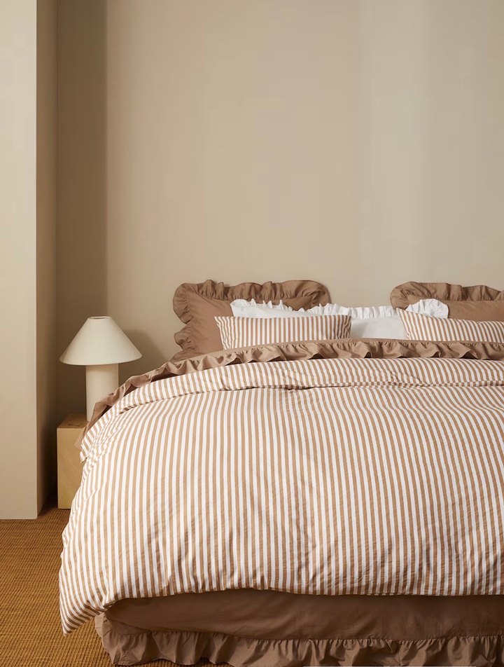 H&M PAMUKLU ÇİFT KİŞİLİK/BATTAL BOY NEVRESİM TAKIMI - Görsel 5