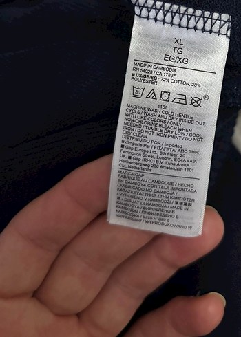 GAP Lacivert Baskılı Rahat Kesim Erkek Eşofman Altı - Görsel 7