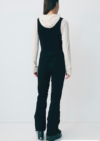 H&M İÇİ TÜYLÜ BAHÇIVAN TİPİ KAYAK PANTOLONU - Görsel 4