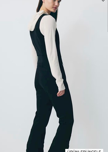 H&M İÇİ TÜYLÜ BAHÇIVAN TİPİ KAYAK PANTOLONU - Görsel 3