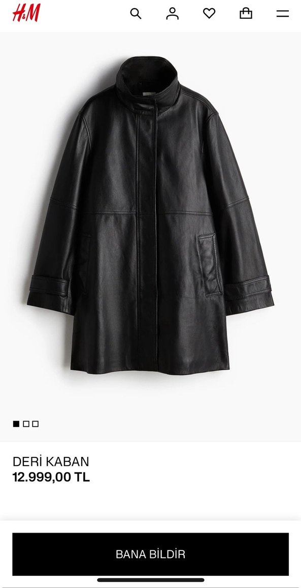 H&M DERİ KABAN - Görsel 4