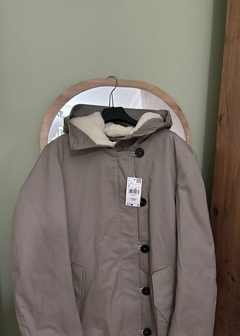 MANGO KÜRK YAKALI MİDİ PARKA - Görsel 10