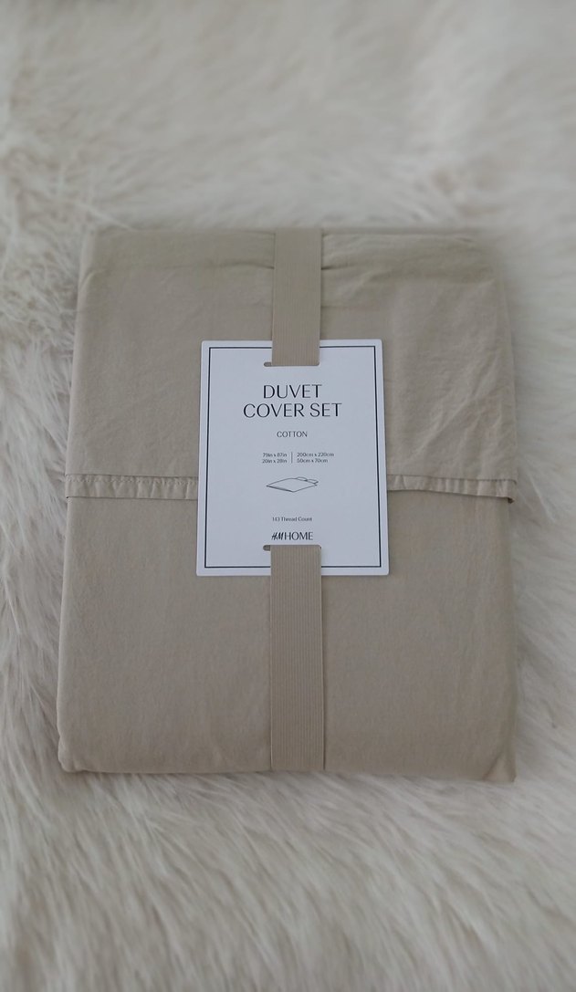 H&M PAMUKLU ÇİFT KİŞİLİK/BATTAL BOY NEVRESİM TAKIMI - Görsel 5