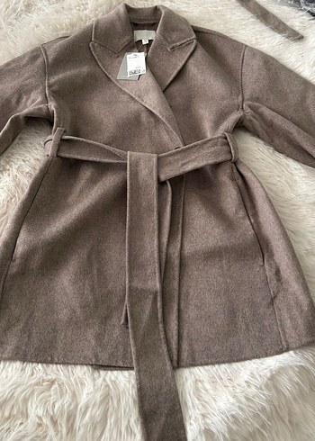 H&M EL YAPIMI YÜN KARIŞIMLI KABAN - Görsel 4