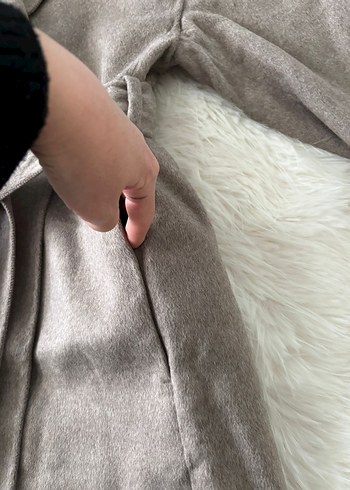 H&M EL YAPIMI YÜN KARIŞIMLI KABAN - Görsel 5