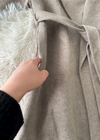 H&M EL YAPIMI YÜN KARIŞIMLI KABAN - Görsel 6