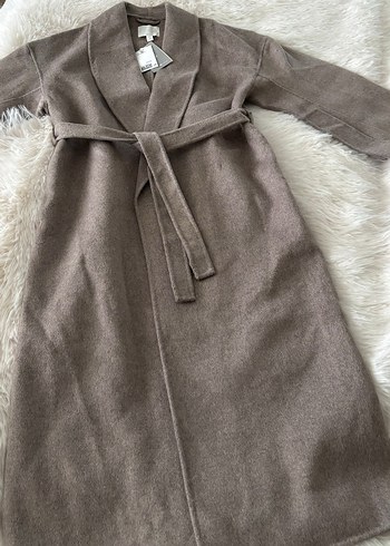 H&M EL YAPIMI YÜN KARIŞIMLI KABAN - Görsel 7