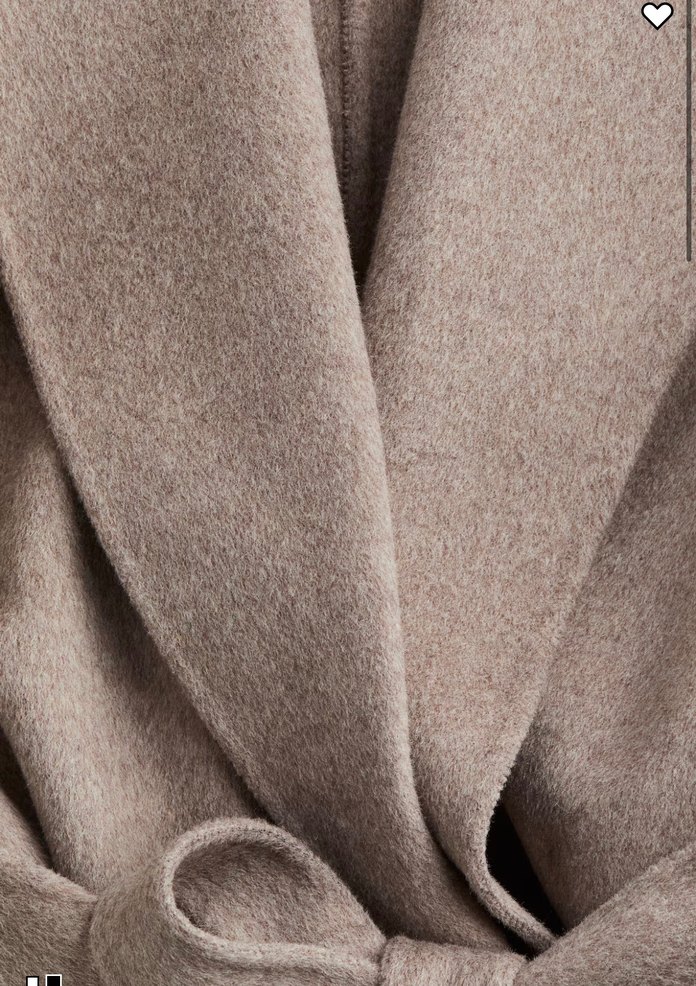 H&M EL YAPIMI YÜN KARIŞIMLI KABAN - Görsel 2