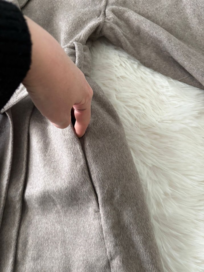 H&M EL YAPIMI YÜN KARIŞIMLI KABAN - Görsel 5