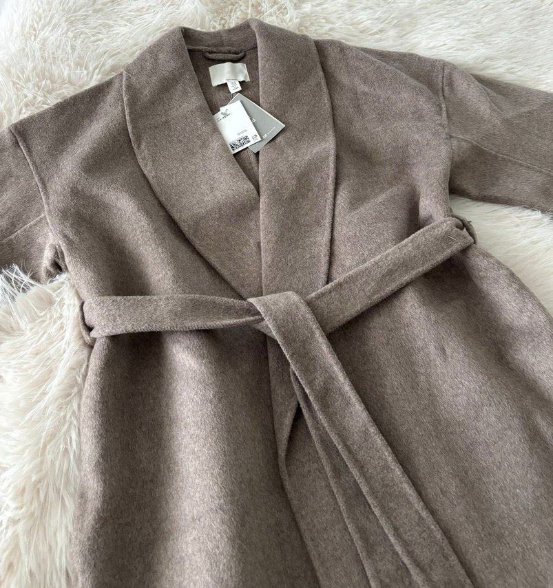 H&M EL YAPIMI YÜN KARIŞIMLI KABAN - Görsel 3