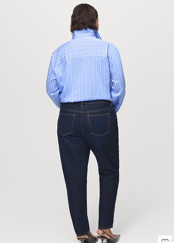 MANGO DÜZ KESİM ÇİZGİLİ GÖMLEK - Görsel 7