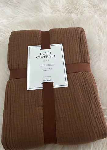 H&M ÇİFT KİŞİLİK/BATTAL BOY MUSLİN NEVRESİM TAKIMI - Görsel 5