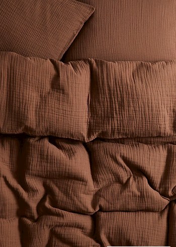 H&M ÇİFT KİŞİLİK/BATTAL BOY MUSLİN NEVRESİM TAKIMI - Görsel 3