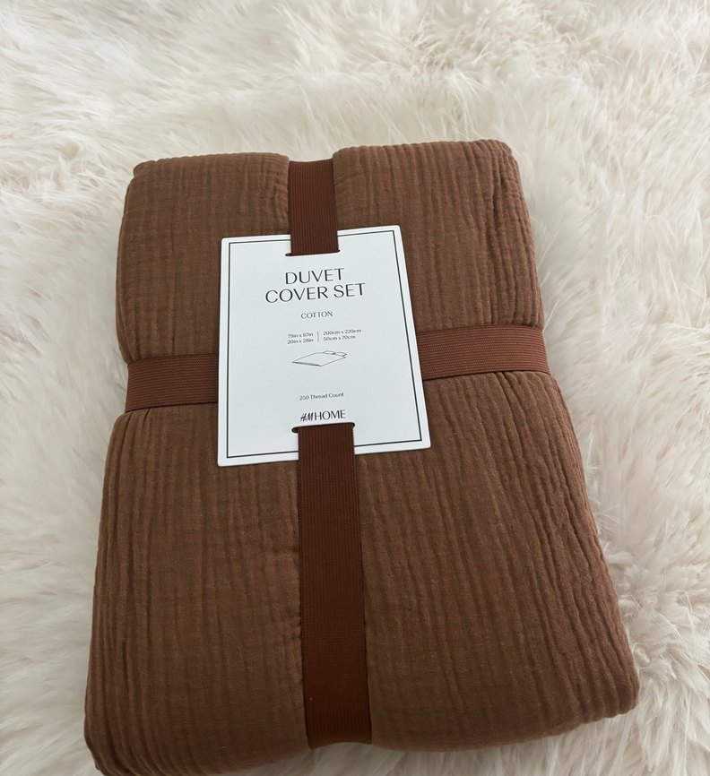 H&M ÇİFT KİŞİLİK/BATTAL BOY MUSLİN NEVRESİM TAKIMI - Görsel 5