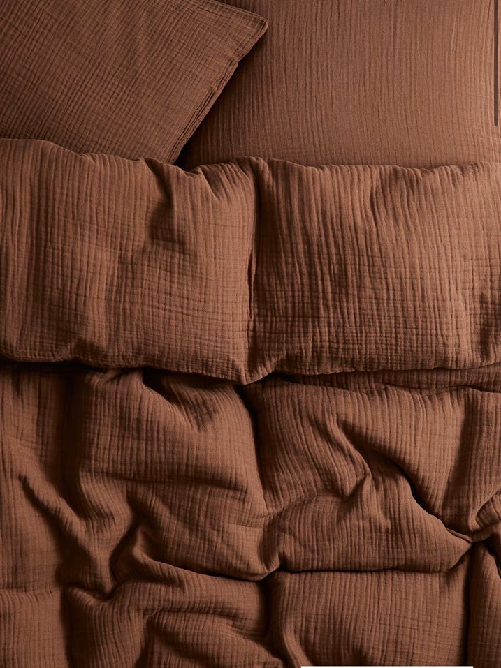 H&M ÇİFT KİŞİLİK/BATTAL BOY MUSLİN NEVRESİM TAKIMI - Görsel 3